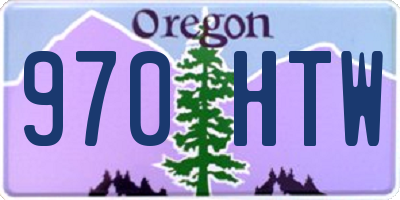 OR license plate 970HTW