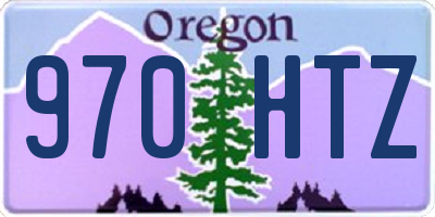 OR license plate 970HTZ