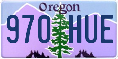 OR license plate 970HUE