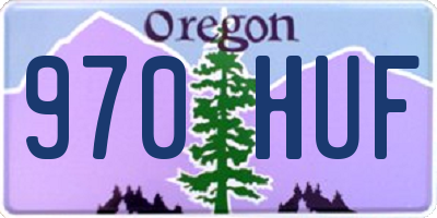 OR license plate 970HUF