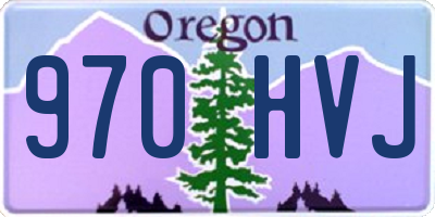 OR license plate 970HVJ