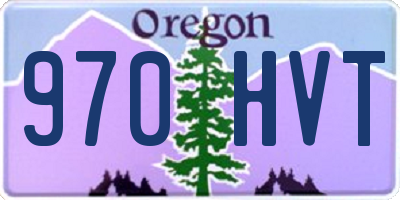 OR license plate 970HVT