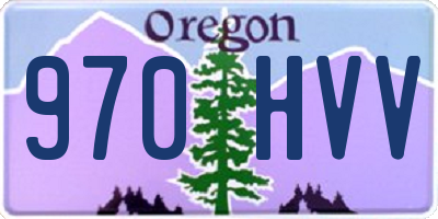 OR license plate 970HVV