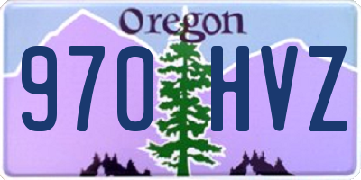 OR license plate 970HVZ