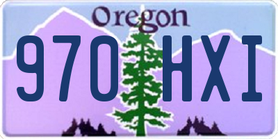 OR license plate 970HXI