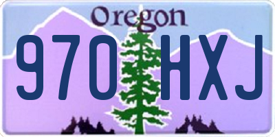 OR license plate 970HXJ