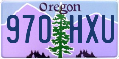 OR license plate 970HXU