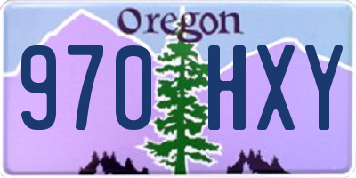 OR license plate 970HXY