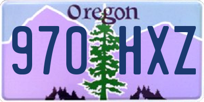 OR license plate 970HXZ