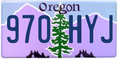 OR license plate 970HYJ