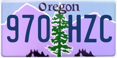 OR license plate 970HZC