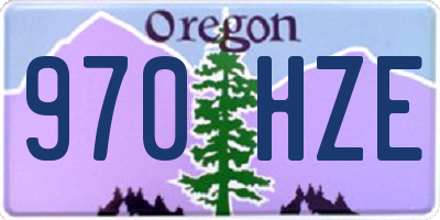 OR license plate 970HZE
