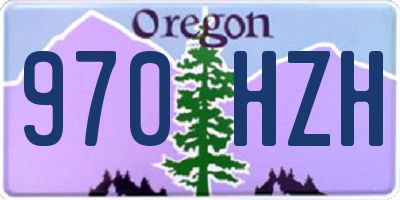 OR license plate 970HZH