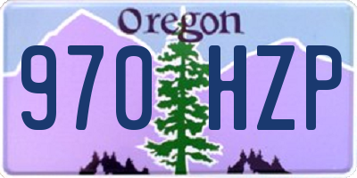 OR license plate 970HZP