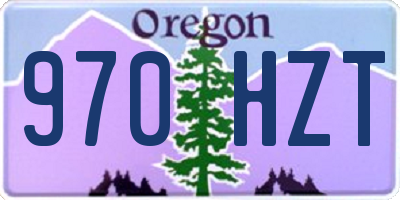 OR license plate 970HZT