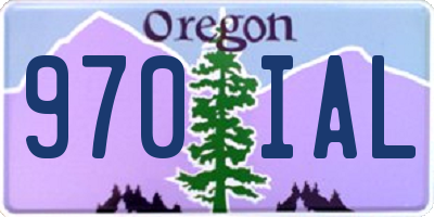 OR license plate 970IAL