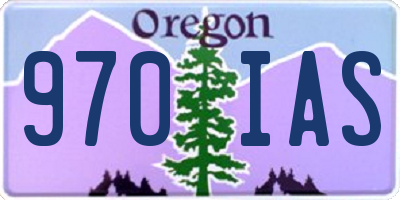 OR license plate 970IAS