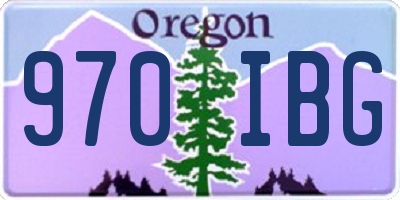 OR license plate 970IBG