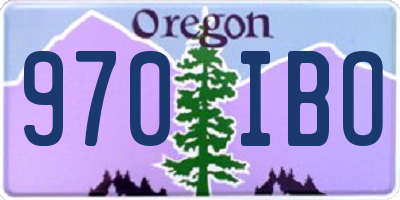 OR license plate 970IBO