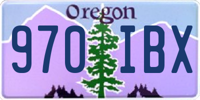 OR license plate 970IBX