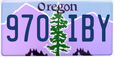 OR license plate 970IBY