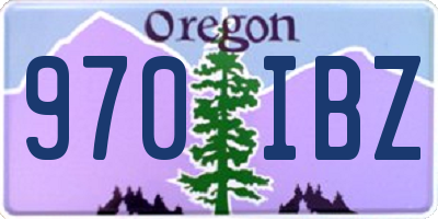 OR license plate 970IBZ