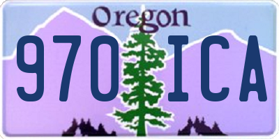 OR license plate 970ICA