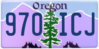 OR license plate 970ICJ