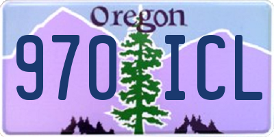 OR license plate 970ICL