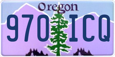 OR license plate 970ICQ