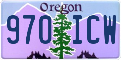 OR license plate 970ICW