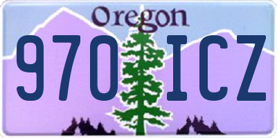 OR license plate 970ICZ
