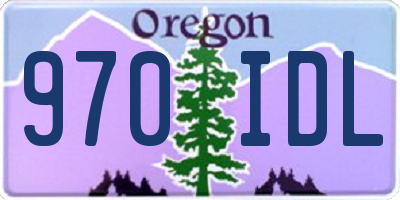 OR license plate 970IDL