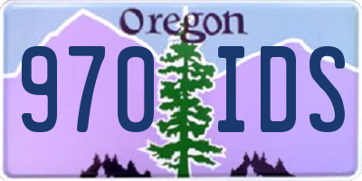 OR license plate 970IDS