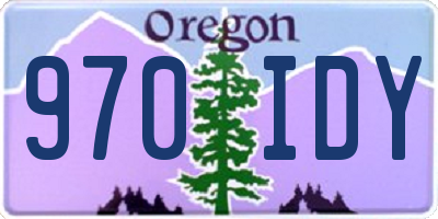OR license plate 970IDY