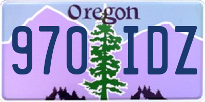 OR license plate 970IDZ