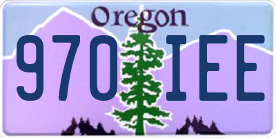 OR license plate 970IEE