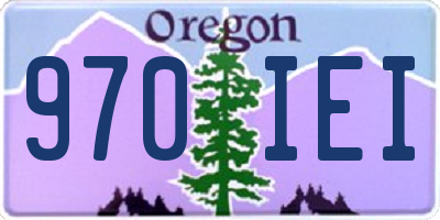 OR license plate 970IEI