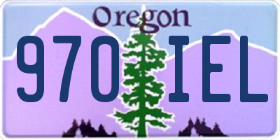 OR license plate 970IEL