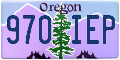 OR license plate 970IEP