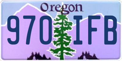 OR license plate 970IFB