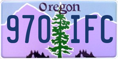 OR license plate 970IFC