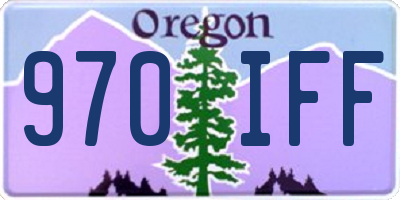 OR license plate 970IFF