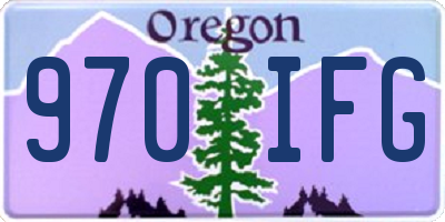 OR license plate 970IFG