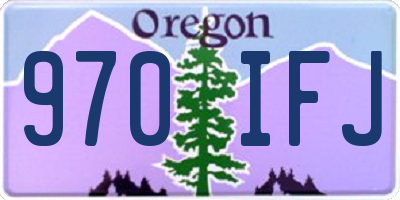 OR license plate 970IFJ