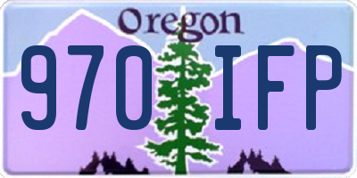 OR license plate 970IFP