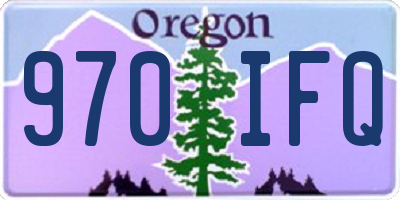 OR license plate 970IFQ
