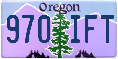 OR license plate 970IFT