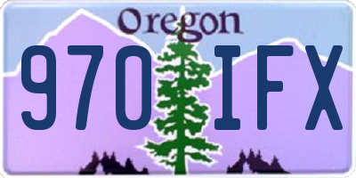 OR license plate 970IFX