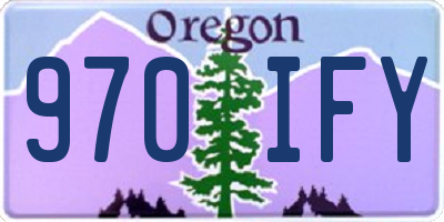 OR license plate 970IFY